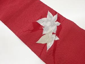 絽綴れ紅葉模様織出し名古屋帯